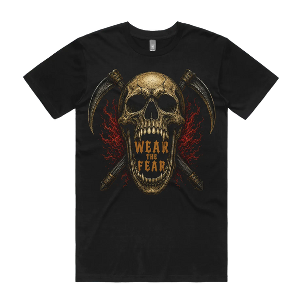 Black front flat lay