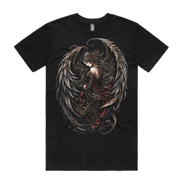 Black front flat lay
