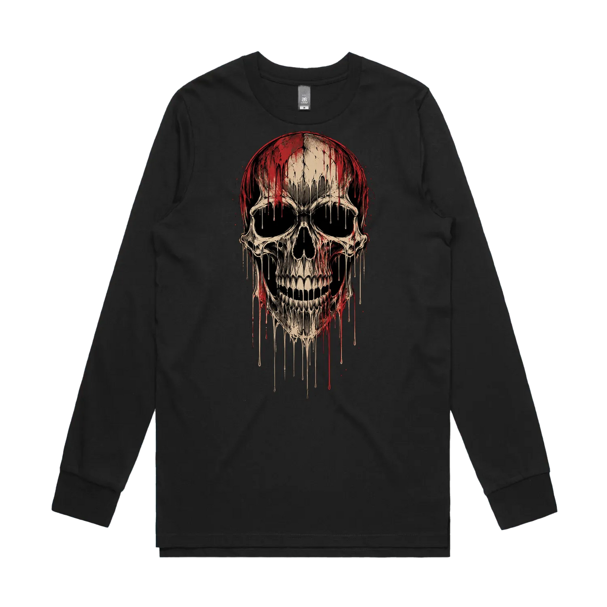 Black front flat lay