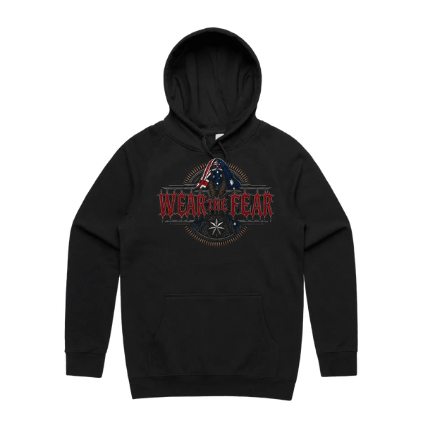 Black front flat lay