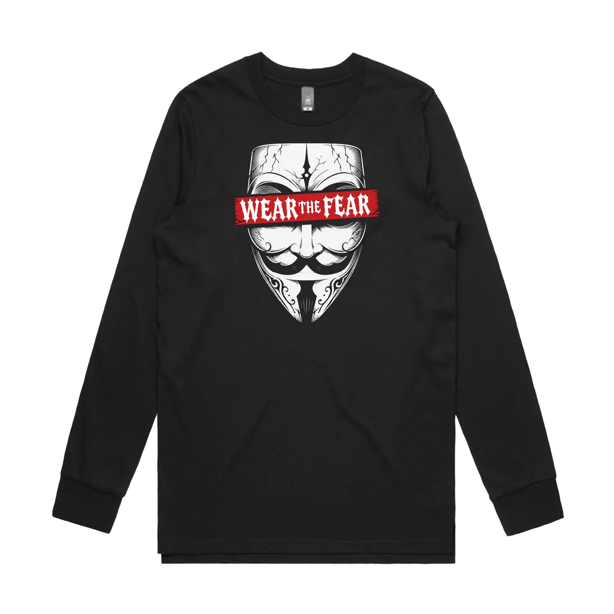 Black front flat lay