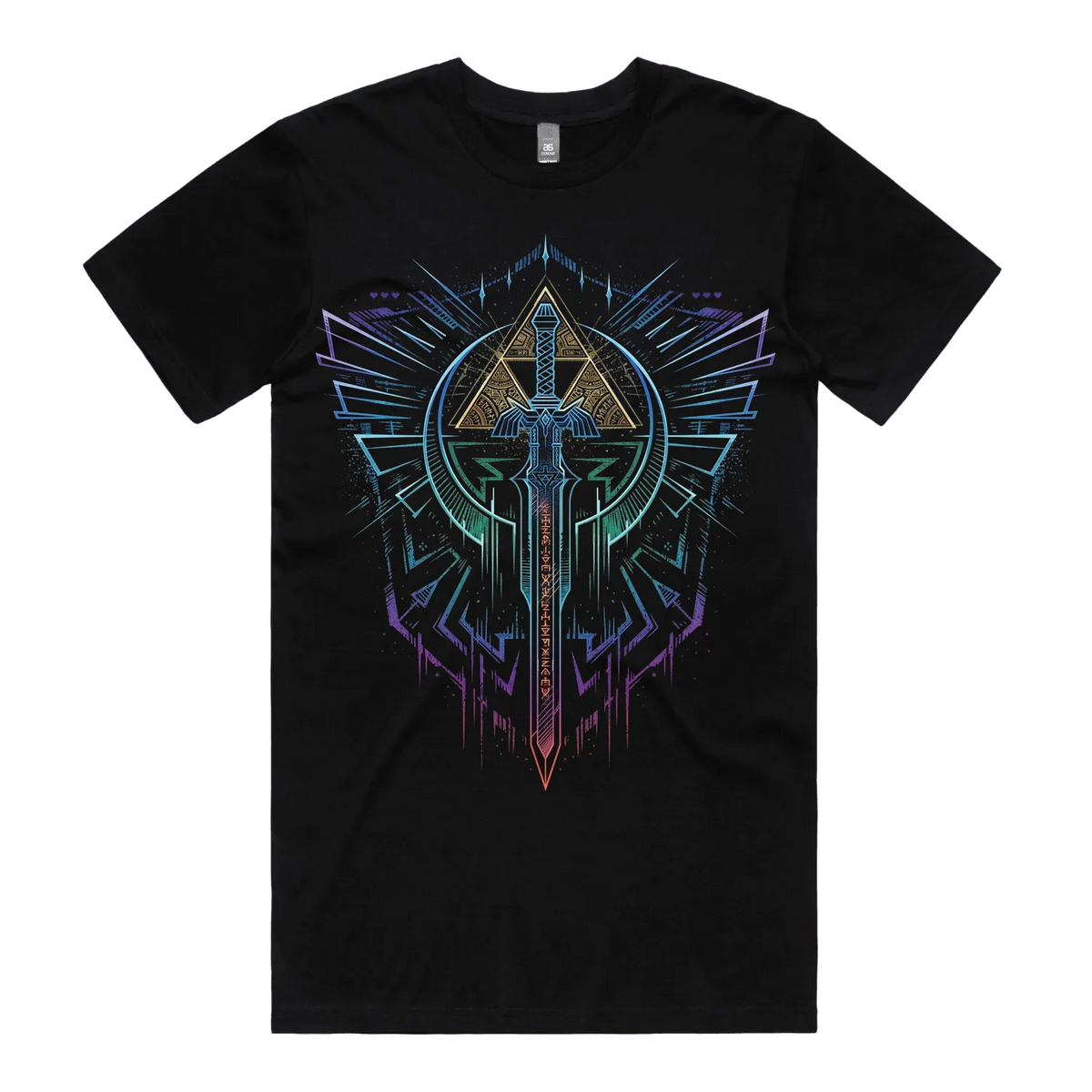 Black front flat lay