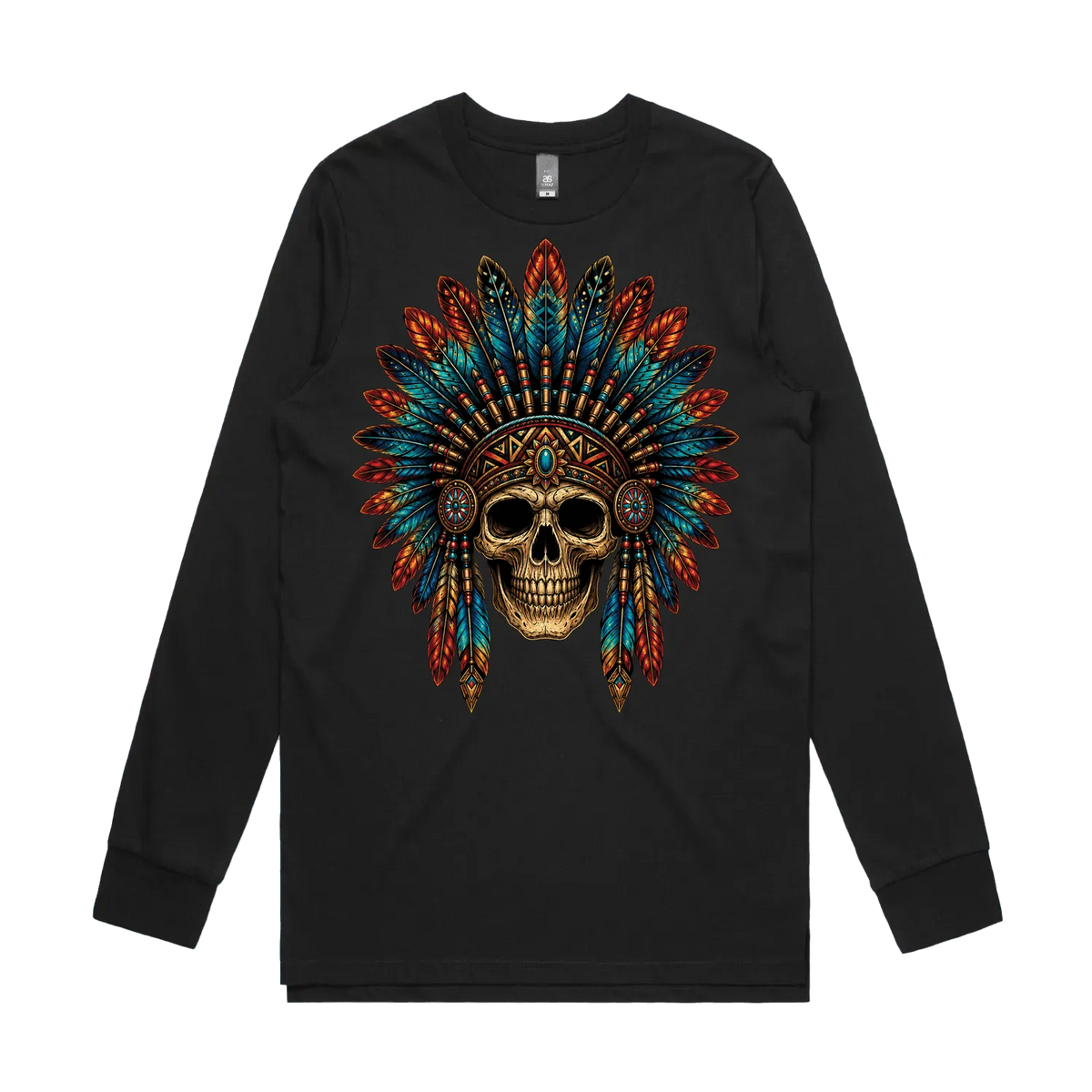 Black front flat lay