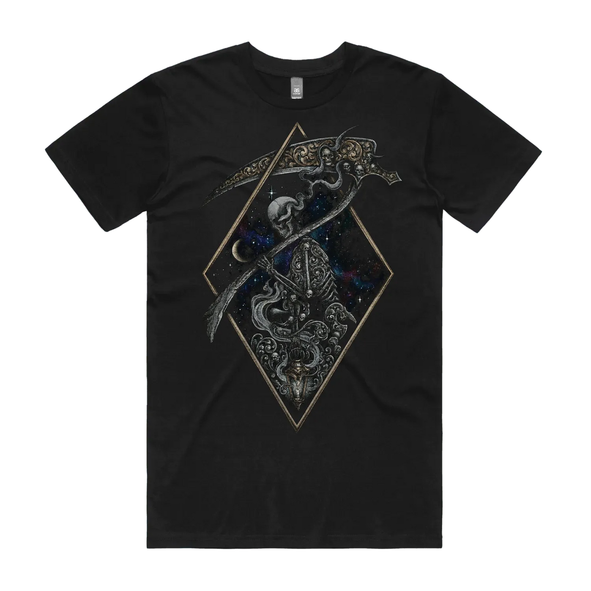 Black front flat lay