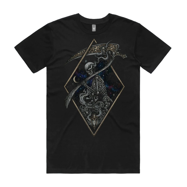 Black front flat lay