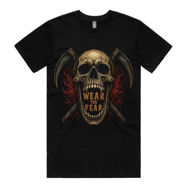 Black front flat lay