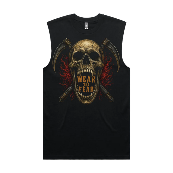 Black front flat lay