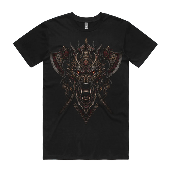 Black front flat lay