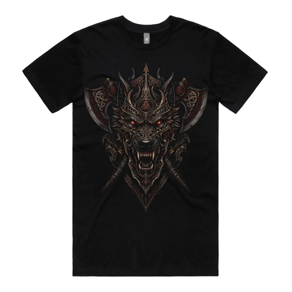 Black front flat lay