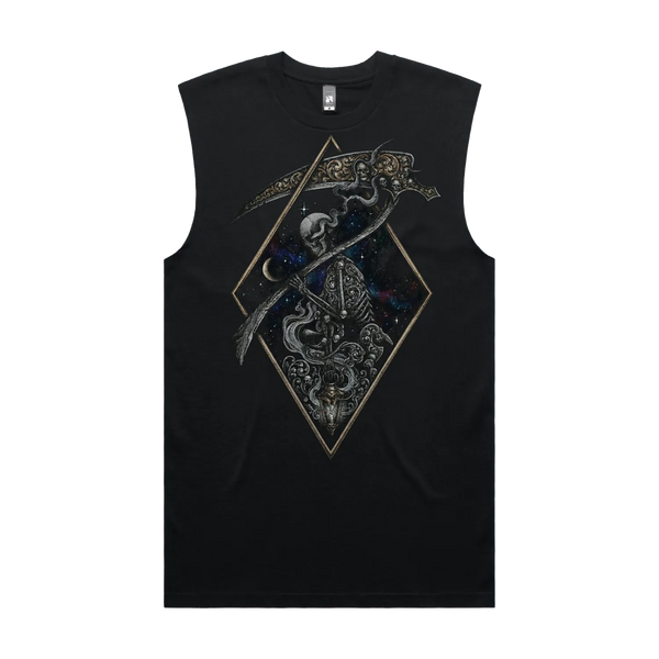 Black front flat lay