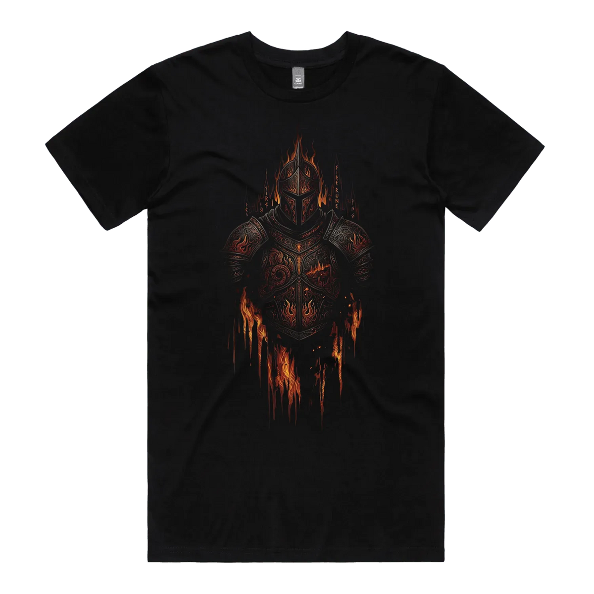 Black front flat lay