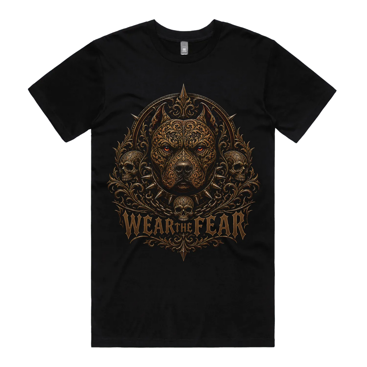 Black front flat lay