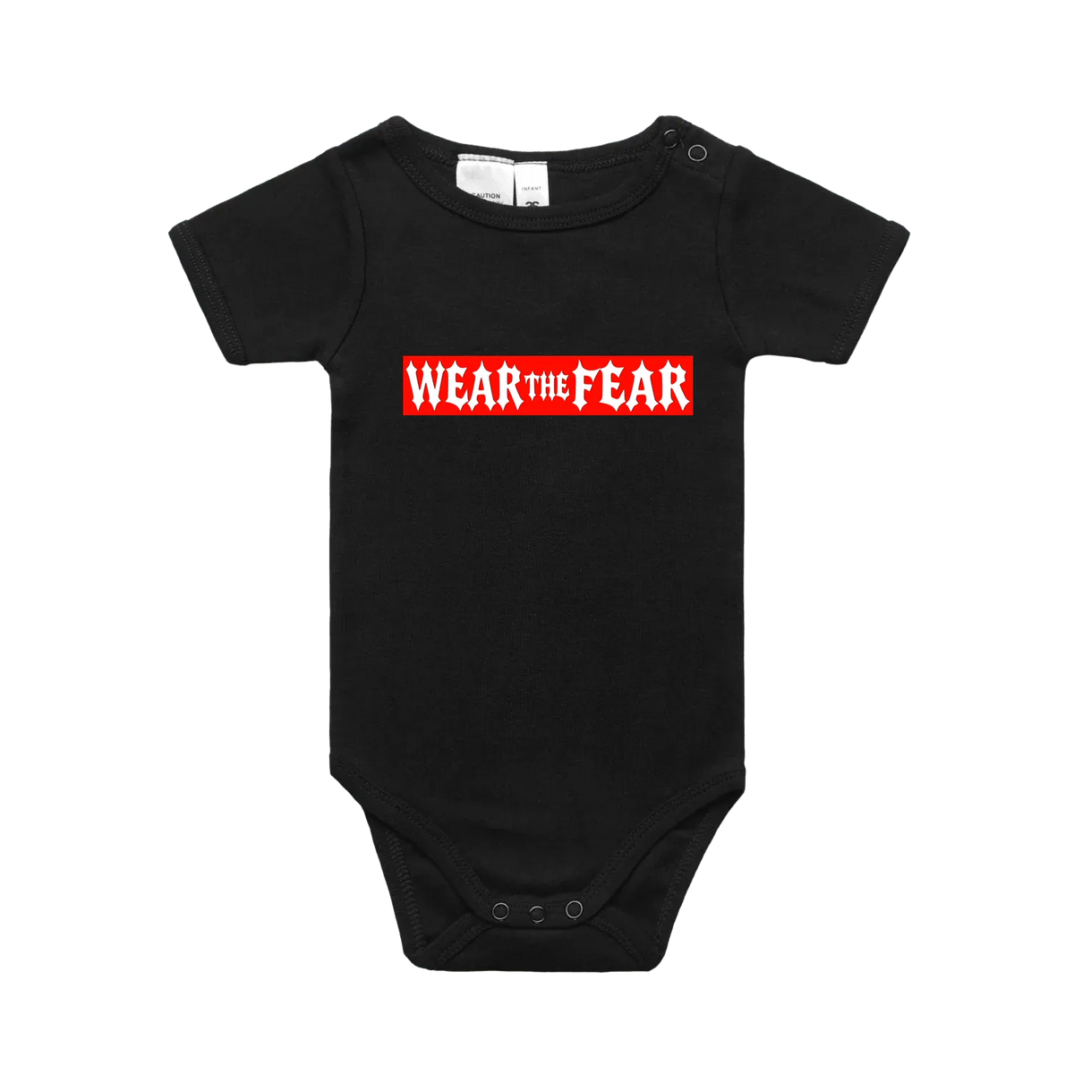 Black front flat lay