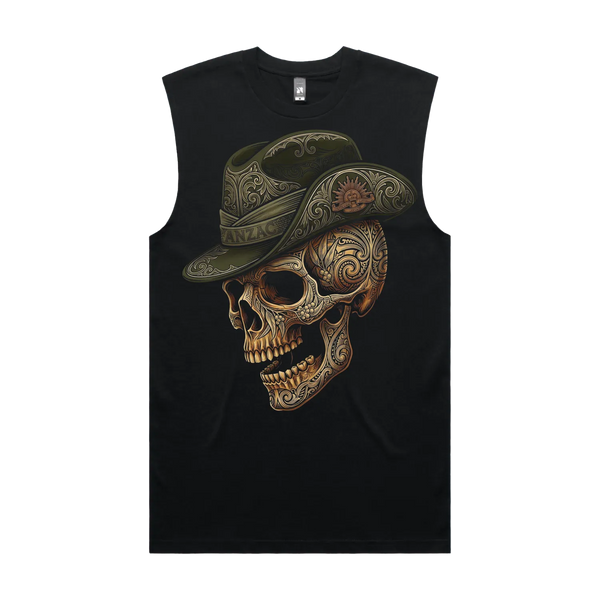 Black front flat lay