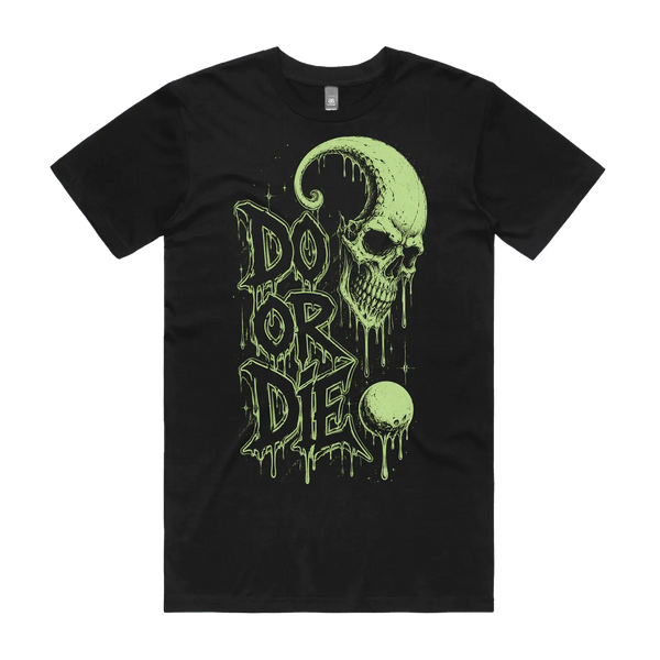 Black front flat lay