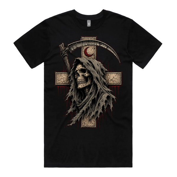 Black front flat lay