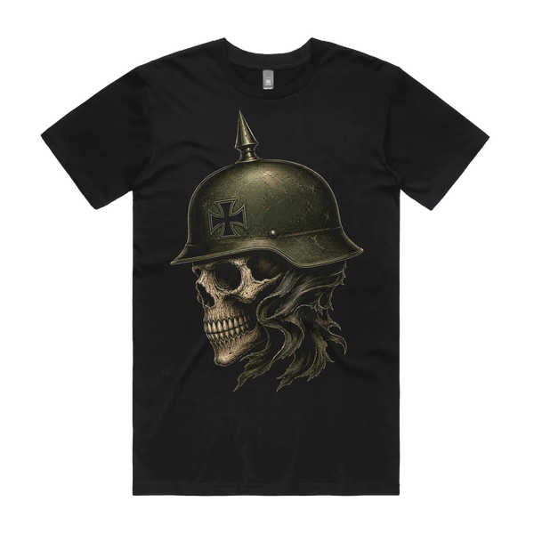 Black front flat lay