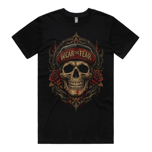 Black front flat lay