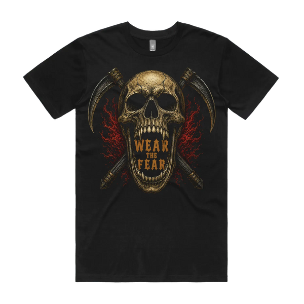 Black front flat lay