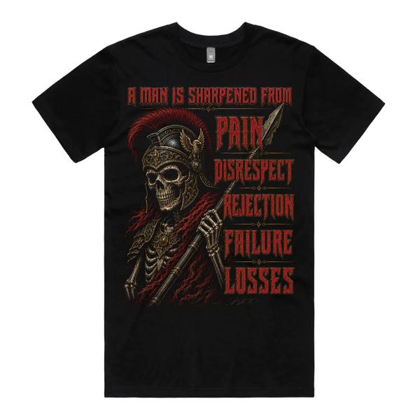 Black front flat lay