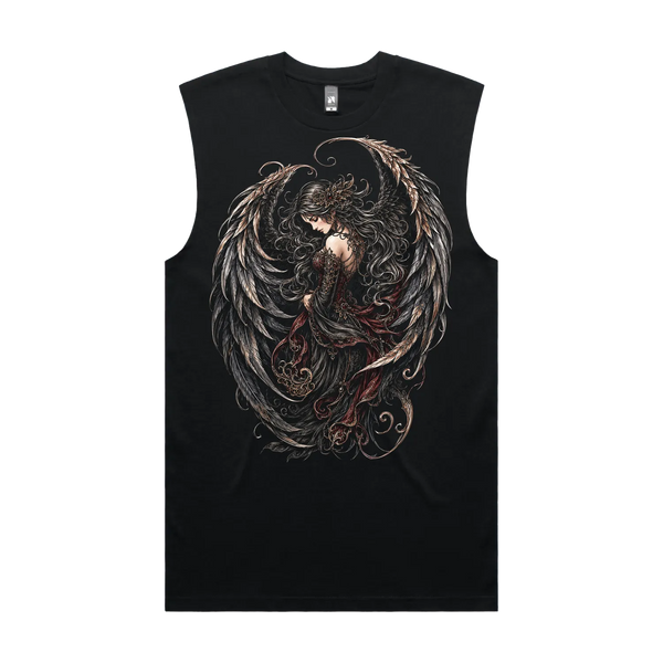 Black front flat lay