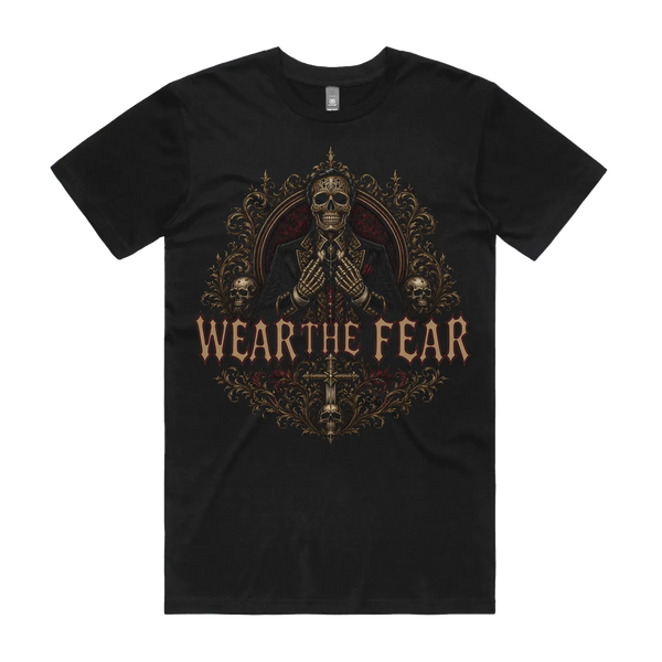 Black front flat lay