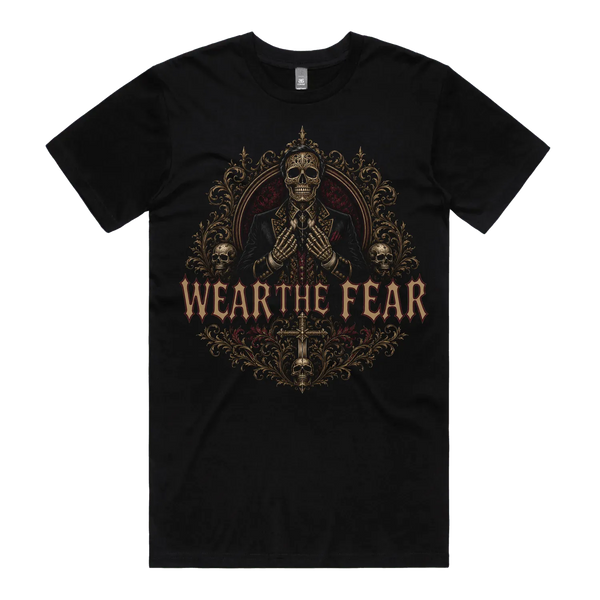 Black front flat lay