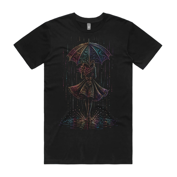 Black front flat lay