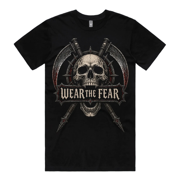 Black front flat lay