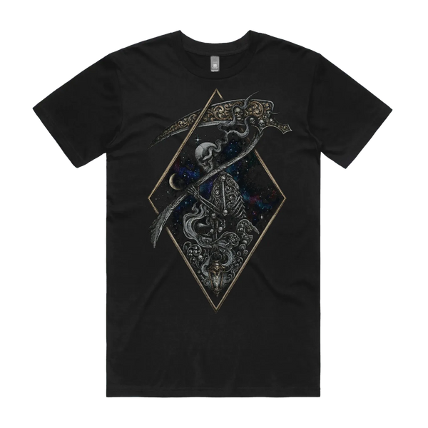 Black front flat lay