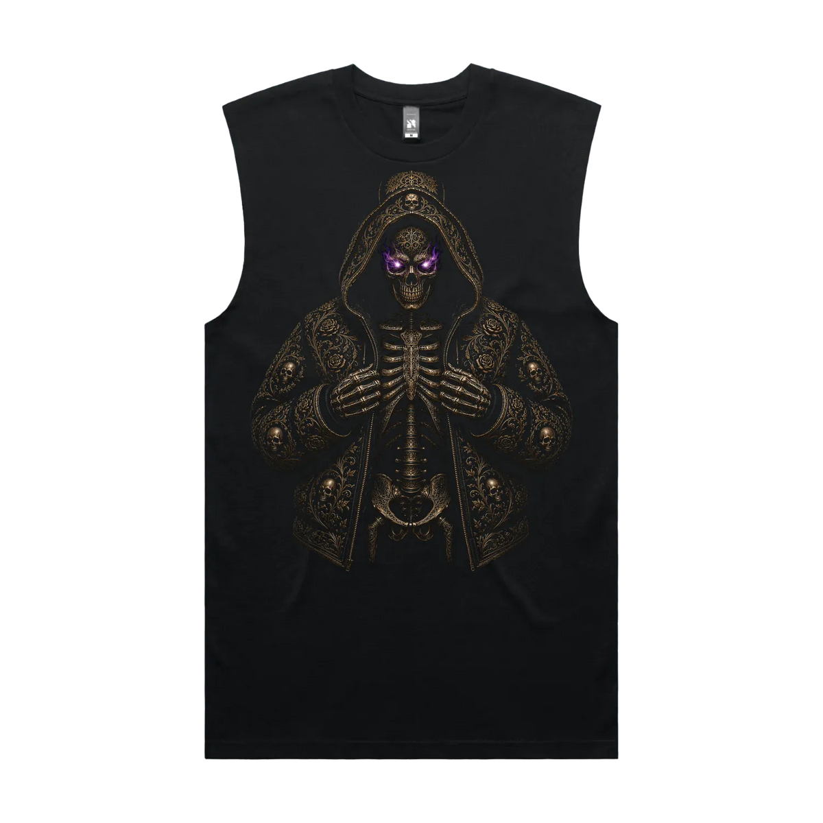 Black front flat lay