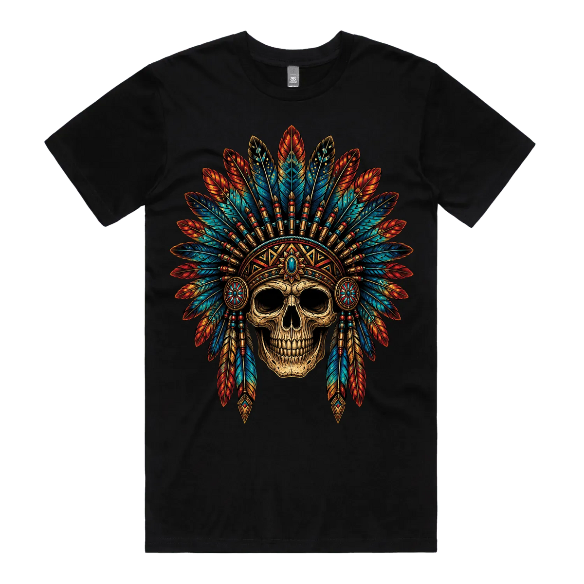 Black front flat lay