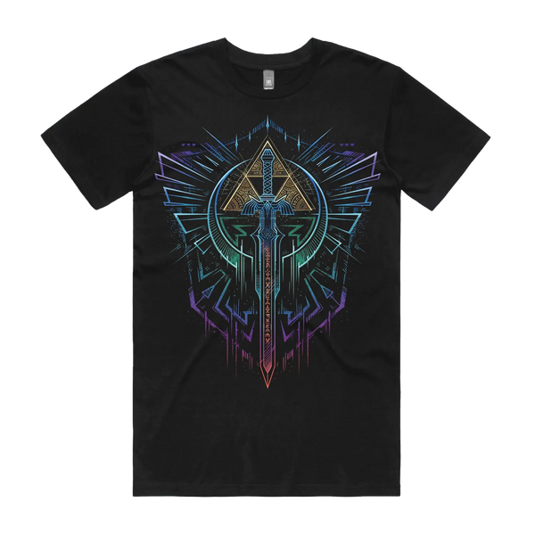Black front flat lay