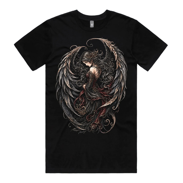 Black front flat lay