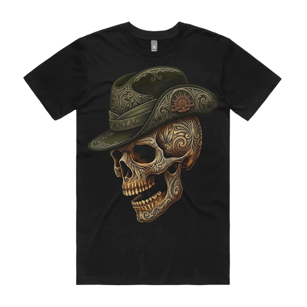 Black front flat lay