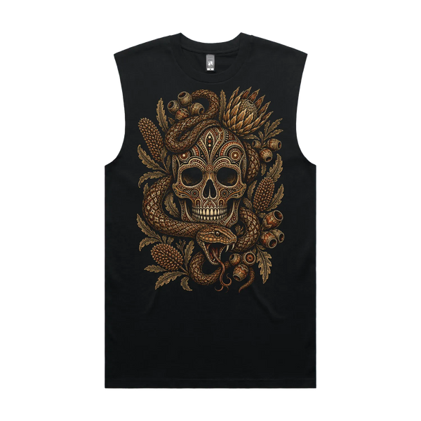 Black front flat lay