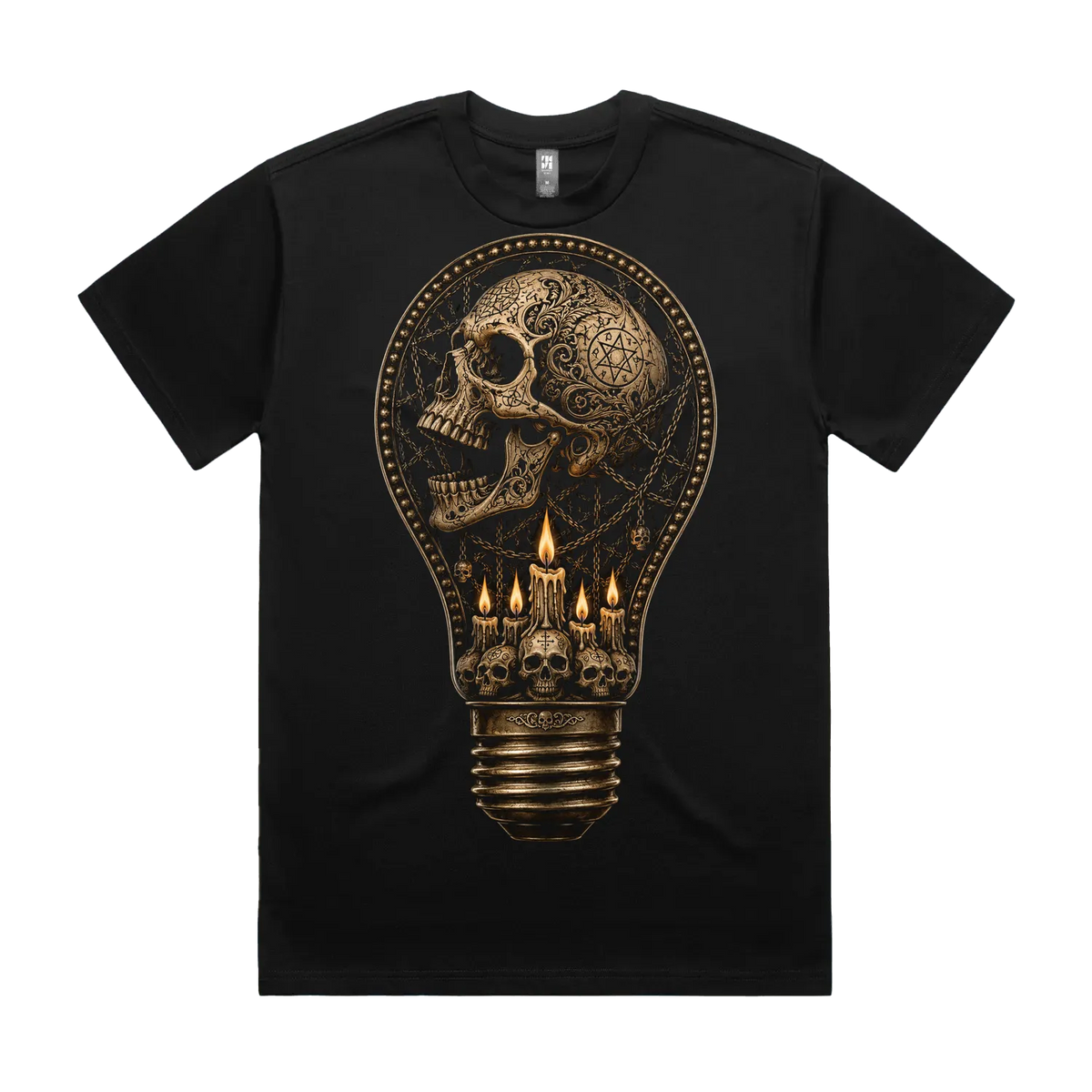 Black front flat lay