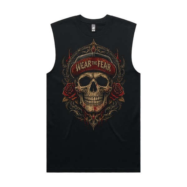 Black front flat lay