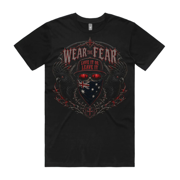Black front flat lay