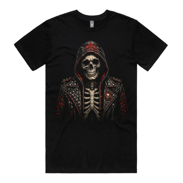 Black front flat lay