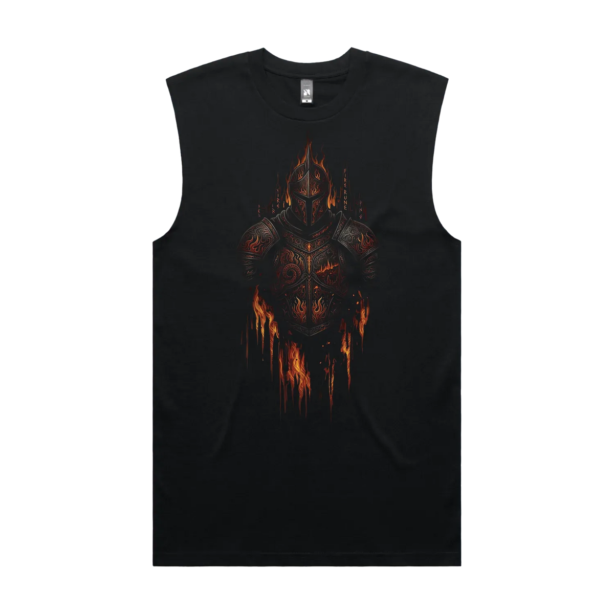 Black front flat lay