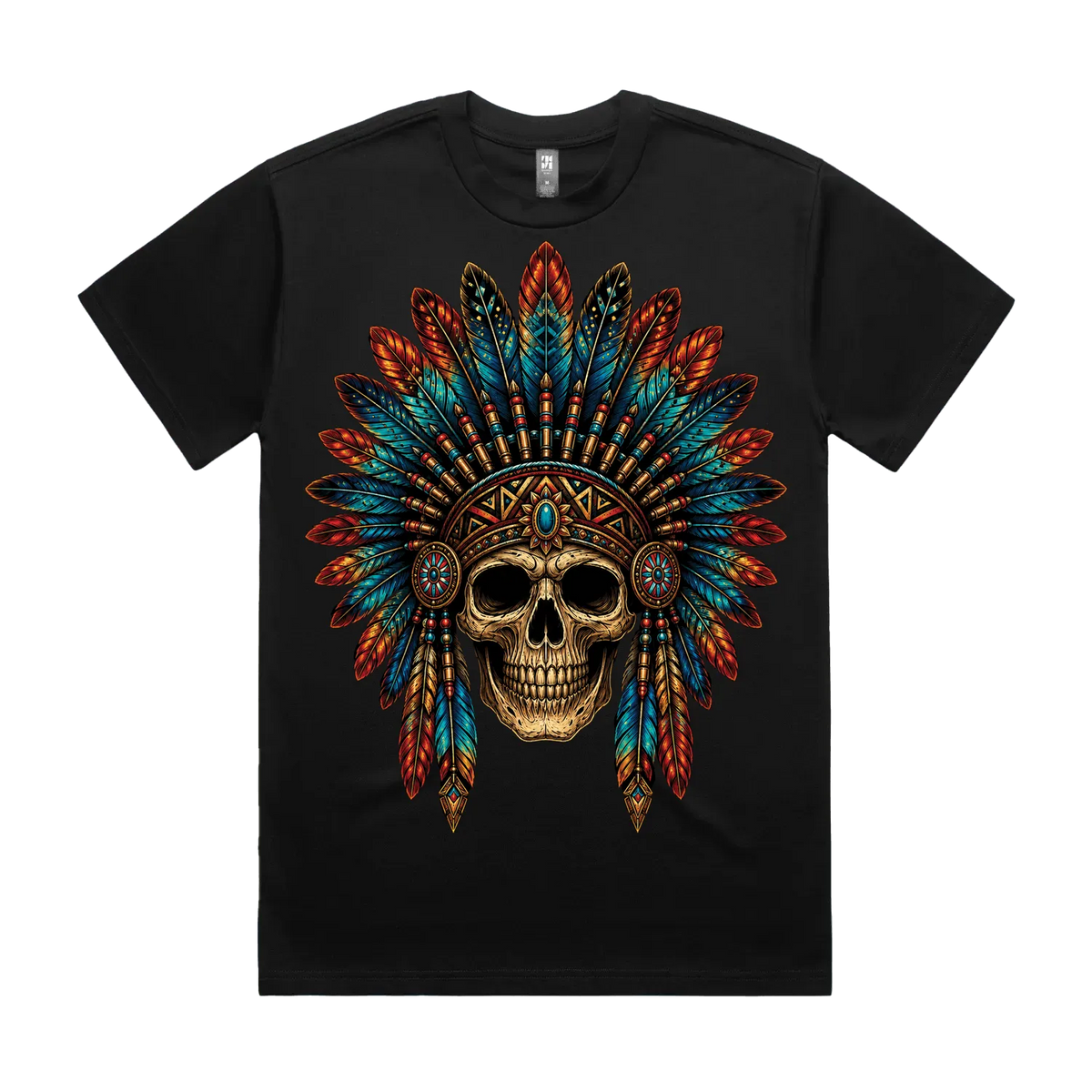 Black front flat lay