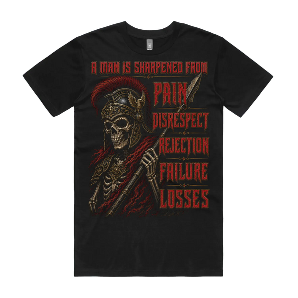 Black front flat lay